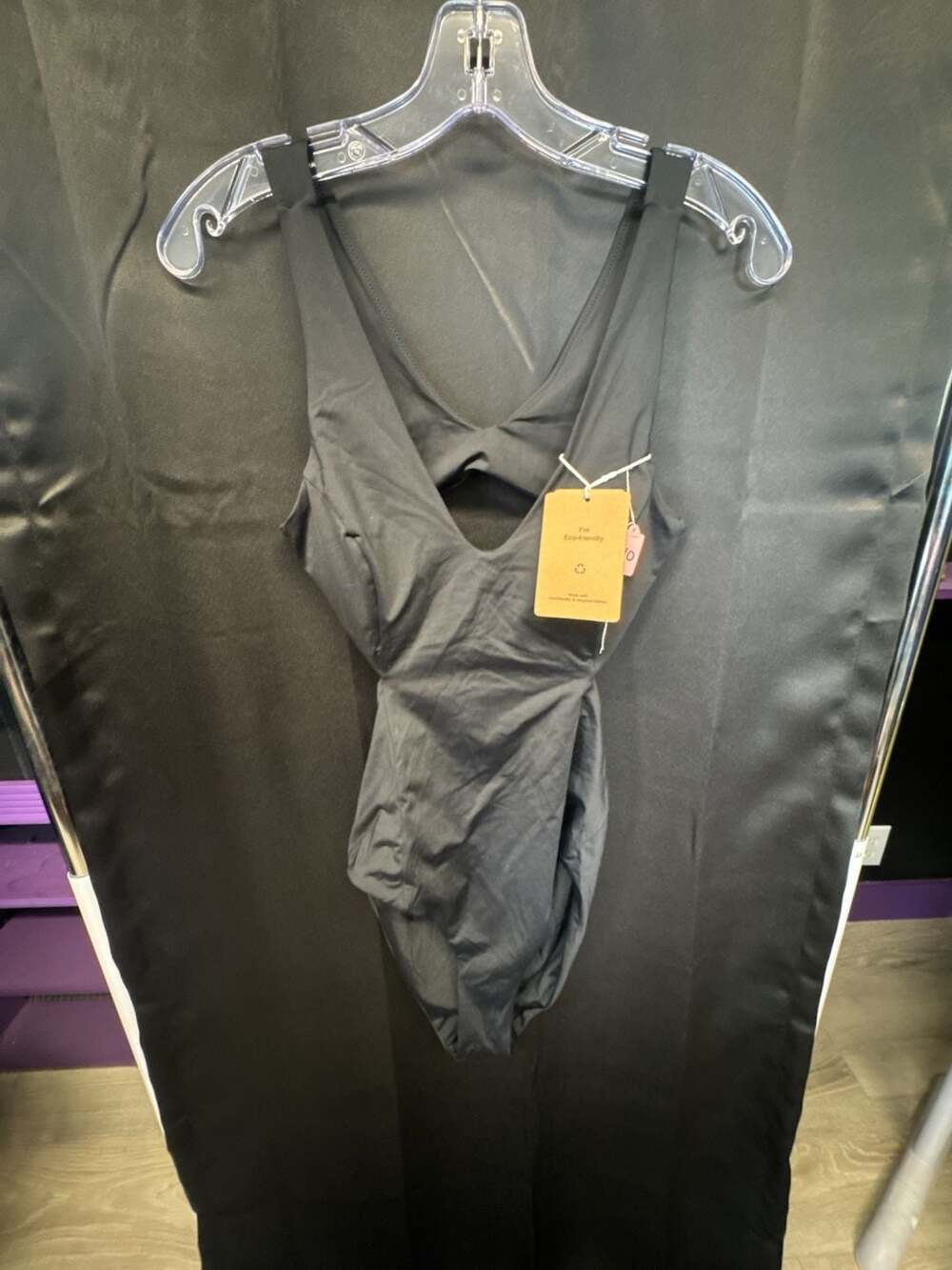 Yukari Swim Black Cutout One-Piece Swimsuit Size M